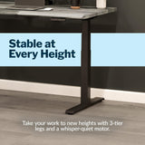 Vari ComfortEdge Electric Standing Desk – 60x30 – Driftwood/Black