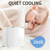 DOGHLY 1.7 Cu.Ft Mini Fridge with Freezer, Single Door Compact Refrigerator with 7 Adjustable Thermostat, Low Noise, Removable Shelf, Small Refrigerator for Dorm, Office, Bedroom, White
