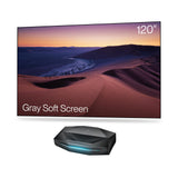 AWOL Aetherion Pro 4K 3D ultra short throw projector & 120" Gray Projector Screen Bundle(Aetherion Pro & MW-G120)