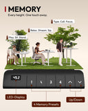 SANODESK Dual Motor Standing Desk 220lbs Height Adjustable Desk