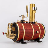 MechPuConToy Steam Boiler, 850mL Copper Horizontal Premium Steam Boiler Suitable for 1.0-1.5m Steam Model Ships, Single-Cylinder, Double-Cylinder and Three-Cylinder Steam Engines