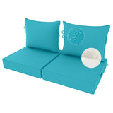 24X24-2set,Outdoor Chair Cushions, 30D High-Density Foam Patio Chair Cushions