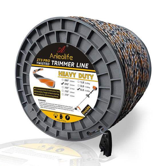 5-Pound ZT3 Pro Hea3-Component Tri-Extrusion 2.4-mm-by-570-meter Weed Eater String