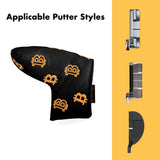 HODL 21 Bitcoin Divot Repair Tool and Blude Putter Cover Combo - Black