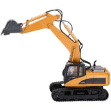 VEVOR Remote Control Excavator Toy 15 Channel 3 in 1 Remote Control Digger with Metal Shovel 1:14 Scale RC Excavator with Light & Sound Full Functional Construction Vehicles for Kids 2 Batteries