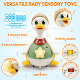 LUDILO Infant Baby Toys 6-12 Months: Musical Crawling Duck Toy Must Have 6 7 8 9 10 12 18 Month Old Baby Toy 6-12-18 Month Newborn Tummy Time Toys for 1 Year Old Boy Girl Gifts Stocking Stuffers