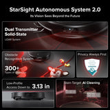 roborock Saros 20 Robot Vacuum and Mop, 3.46 in Double-Layer Threshold, 36,000 Pa, 3.14’’ Ultra Slim, Zero-Tangling for Pet Hair, 212°F Hot Water Wash, AI Powered Smart Cleaning for Carpet, Black