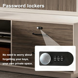 L Shaped Executive Desk with Storagek and Mechanical Combination Lock.