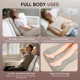 pryfey Back Massager, Rolling Up and Down Back Massager with Heat, Back Massage 4D Kneading for Pain Relief Deep Tissue, Ultrathin Shoulder Massager Mother's Day Gift for Women Men Parents, Khaki