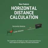 Green Hunting Rangefinder -1200 Yards Laser Range Finder for Hunting and Golf with Speed (1200 Yard) Gogogo Sport Vpro