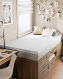 Ferlizer 4" [Twin XL] Mattress Topper, Memory Foam Mattress Topper Twin Extra Long for College Dorm with Ultra Soft Cover & Corner Straps, CertiPUR-US Certified