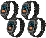 OMIZN GT5 Watch Walkie Talkie Unlimited Range, 4G LTE Wearable PTT Two Way Radio with VOX Hands Free, AES256 Encryption for Commercial Industrial Family Security Fleet Outdoor