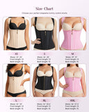 Waist Trainer for Women for Daily Wear, Faja Body Shaper Corset with Zipper and Adjustable Shoulder Straps, Faja Colombians, 2XL Apricot