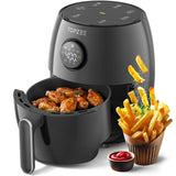 2.1Qt Small Air Fryer - Compact Digital Mini Airfryer with 7-in-1 Presets, 98% Less Oil, Adjustable Temperature & Timer