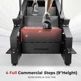 GMWD Stair Stepper Machine, Commercial Grade Stair Climber with Bluetooth, Stair Machine for Cardio, 15 Resistance Levels, 24-164 Steps/Min, Exercise Machine with LED Display for Home
