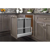 Rev-A-Shelf Double Pullout Trash Can w/Soft-Close, 15.75" Min Opening