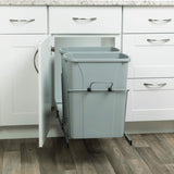 18.4 14.25 22-Inch Pull Out Trash Can, Platinum Knape & Vogt