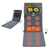 Vibrating Heated Massage Mattress Pad - Full Body Massage Mat for Back & Leg Pain Relief, Portable & Foldable, Ideal for Relaxation & Stress Relief