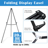 70" Adjustable Aluminum Display Easel Stand, Versatile Tripod Easel, Holds 20 lbs Falling in Art
