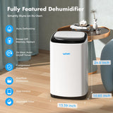 WHOY 120 Pints Dehumidifier for Basement up to 6,000 Sq. Ft, Smart App Control & Intelligent Humidistat, Large Capacity with Drain Hose, Ultra Quiet & Energy Efficient for Whole Home, Garage