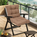 Chair Seat Cushion Thick Rocking Ergonomic High Back Polyester Padding with Secure Ties Suitable for School Living Room