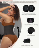 FeelinGirl Women Corset Workout Waist Trainer Corset Cincher Trimmer Belt Body Shaping Workout Body Shaper Black XXL