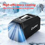 CUELEP Portable Air Conditioner,Fast Cooling with Dehumidifier,110V AC(ONLY), 5200 BTUs(1500W) with 24 Hour Timer for Camping Tent,RV, Car,Truck,Boat,Van and Fishing,Outdoor Indoor or Home Use