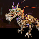 OBIOCKIDAY 3D Metal Puzzle for Adults, 3D Metal Tiger Model Kit, 3D Metal Steampunk Mechanical Tiger 3D Puzzle Kit 3D Jigsaw Puzzle, 2030+PCS DIY Assembly 3D Metal Animal Model Gift