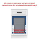 Pull-Out Trash Can for Under Kitchen Cabinets Include Double 35QT Trash Bin