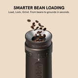 OutIn Fino Portable Electric Coffee Grinder,Adjustable Coffee Bean Grinder with 28 Precise Grind Setting,One-Button Burr Coffee Grinder with Fast‑Charge Battery, Auto‑Stop & Clog‑Protection
