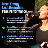EVOLV Hydrogen Water Bottle Generator - SPE & PEM Water Ionizer 5PPM, Highest Concentrated Dose - 8oz Hydrogenated Water Bottle for Improved Energy & Inflammation Support - Convenient & Easy to Use