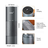 CERA+ Portable Coffee Bean Grinder,Electric Coffee Grinder,Coffee Grinder with 90 Precise Grind Setting,Auto‑Stop & One-Button,Burr Coffee Bean for Espresso,Pour-Over, French Press Moka, with Bag