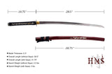 Hand Forged 1045 Carbon Steel Root Claw Katana Full Tang Sword