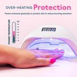 SUNUV UV LED Nail Lamp, UV LED Nail Polish Dryer Professional Gel Machine for Manicure and Pedicure with Sensor and 4 Timers SUN5Plus
