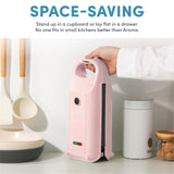 Swap & Flip Waffle Maker with Removable Plates: 3-in-1 Panini Press, Mini Donut Maker, and Waffle Iron AROMA