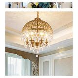 Chandelier, Classical Shade Balcony Loft Brass Lamp Reception Desk