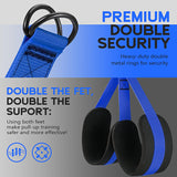 HOXWC Pull Up Resistance Bands, Pull Ups System with Fabric Feet/Knee Rest, Adjustable Resistance Bands for Working Out for Home Gym Strength Training, Pull Up Assist Band