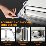 4 Pack Chafing Dishes for Buffet 9QT, Chafing Dish Buffet Set Rectangular with 4 Serving Tongs, Full Size Chafing Pan, Buffet Server Warmer Parties New Year, Chafers and Buffets Warmers Sets