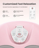 RENPHO Foot Massager Machine with Heat [2026 Upgraded], Shiatsu Foot Massager for Plantar Fasciitis, Birthday Gifts for Women Men, Cordless Control, Best Gifts for Women/Mom/Wife, Pink