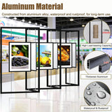 Outdoor Movable Folding Easel Stand - 5 pcs Collapsible Painting Exhibition Display Rack & Poster Board for Pictures/Photography