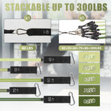 Exercise Resistance Bands with Handles for Working Out 300 lbs Workout Bands Set with Door Anchor for Physical Therapy, Yoga, Pilates, Green