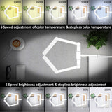EPABINA LED Desk Lamp for Home Office, 41.5" White Clip on Architect Desk Lamp with Clamp, 24W Adjustable Dimmable Bright Swing Arm Eye Care LED Table Light Clamp on Office Lighting
