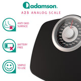 cales for Body Weight - Up to 400 LB - New 2024-5.3" Dial on 12.4" Adamson