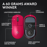 Logitech G PRO X Superlight 2 Wireless Gaming Mouse - Magenta