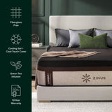 Zinus 14 Inch Queen Lumbar+ Premium Memory Foam Mattress, Medium Firm