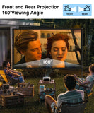 STWUI Projector Screen with Stand - 100 Inch Outdoor Projector Screen Portable Projector Screens 16:9 4K HD Outdoor Movie Screen with Carry Bag Can Enioy Home Theater Projection Screen