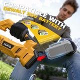 Cordless 2-in-1 Tiller Cultivator & Weed Wacker Compatible with Dewalt 20V Battery (Tool Only), Ecarke Brushless Electric Garden Tiller Weed Eater, 9" Tilling Width 9.4" Depth for Soil Cultivation