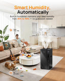 Mifasol Humidifier Large Room, 5.3Gal/20L Warm & Cool Mist Humidifiers for Home 1500 sq ft, Whole House Humidifier, Humidifiers for Bedroom Home Plants Office Large Areas, Black
