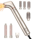 Deluxe 8-in-1 Air Styler Pro 2025 by Rylena, Hair Dryer Brush for Fast Drying, Auto Curling, Smoothing&Volumizing, 8 Attachable Heads, 110,000 RPM High-Speed Multi Styler, 600M Ionic Care, Stone