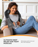 Neck and Back Massager with Heat, Corded Electric Deep Tissue 3D Kneading Pillow, Massager for Neck and Shoulder Pain Relief CooCoCo